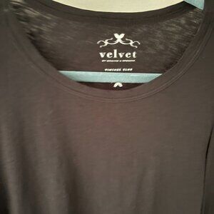 Velvet by Graham and Spencer 3/4  Puff Sleeved T-Shirt